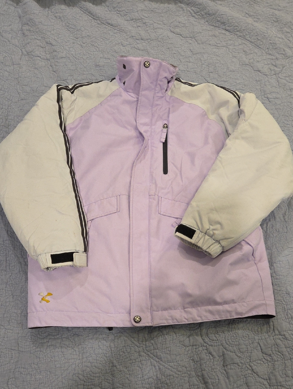 Descente Kids Lavender and White Ski Jacket Size 16!